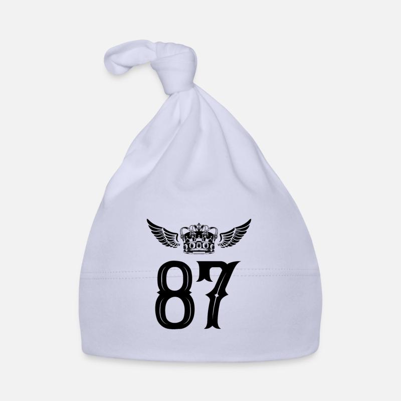 87 Number crown Organic Baby Cap