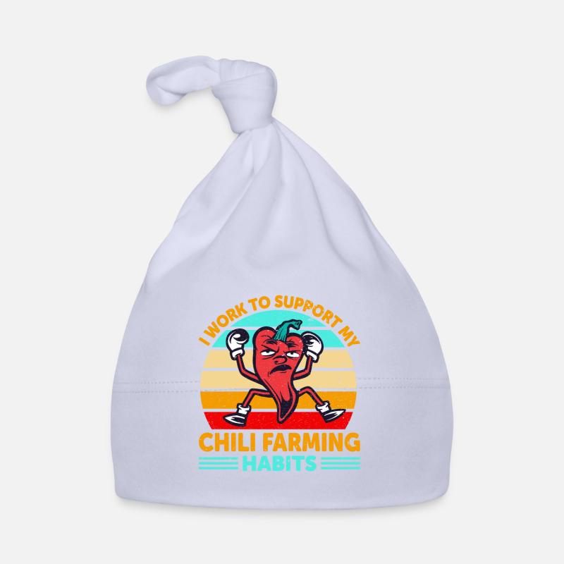 I Work To Support My Chili Farming Habit Organic Baby Cap