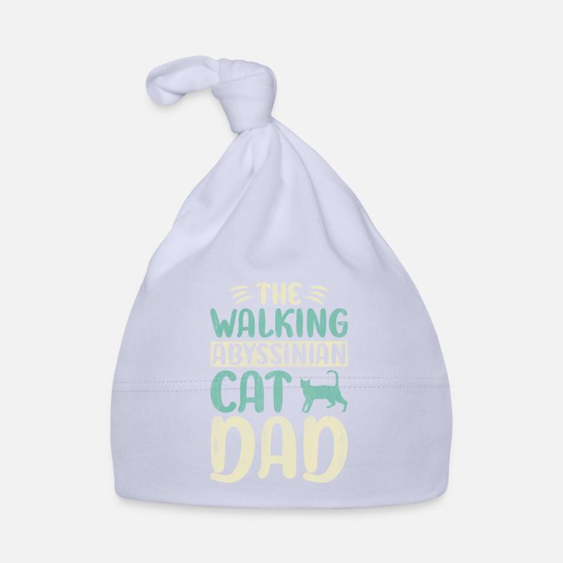 Le chat abyssinien marchant Papa Kitty Chat Marchant Bonnet bio Bébé