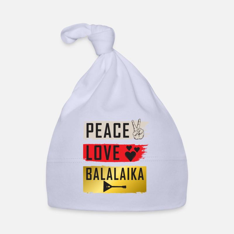 Peace Love Snare Drum Marching Band Organic Baby Cap