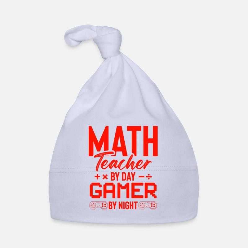 math teacher and gamer Organic Baby Cap