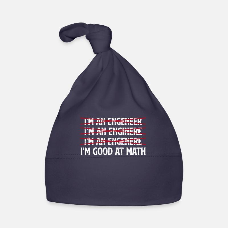 I'm good at math design math quote Baby Bio-Mütze