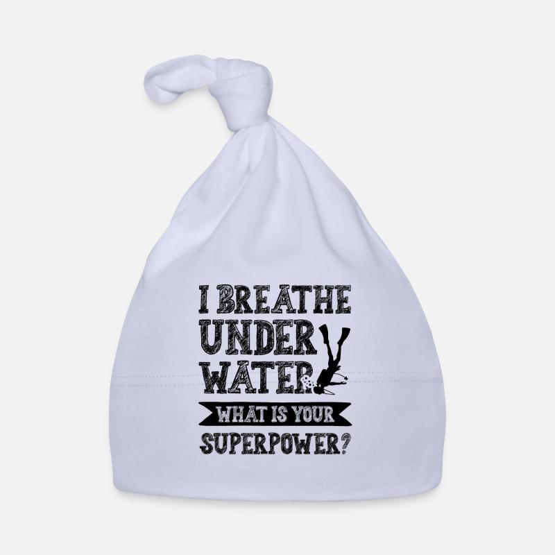 Diving Superpower Organic Baby Cap