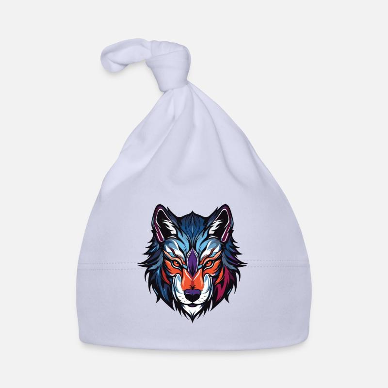 Wolf Head Organic Baby Cap