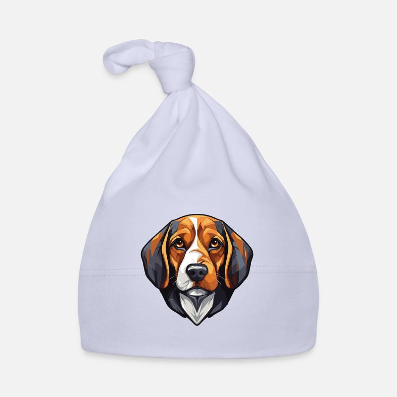 Beagle Dog Head Organic Baby Cap