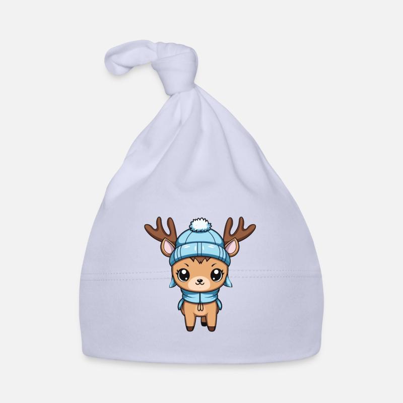 Bande dessinée d’hiver de cerf Bonnet bio Bébé
