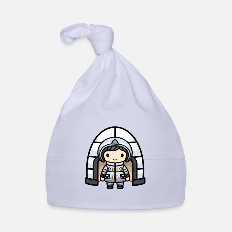 Iglu Eskimo Winter Comic Baby Bio-Mütze