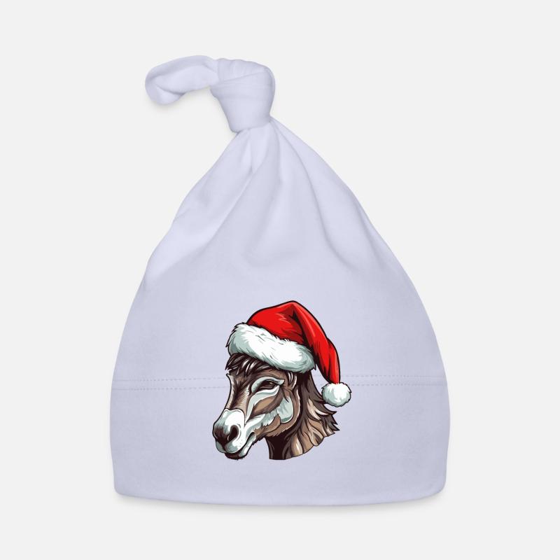 Tête d’animal de Noël d’âne Bonnet bio Bébé