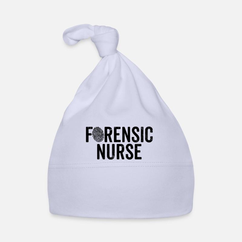 Forensic Nurse Medical Examiner RN Nursing Funny Organic Baby Cap