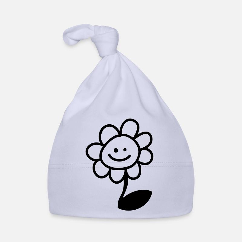Heureux de fleur - Line - Bonnet bio Bébé - ciel