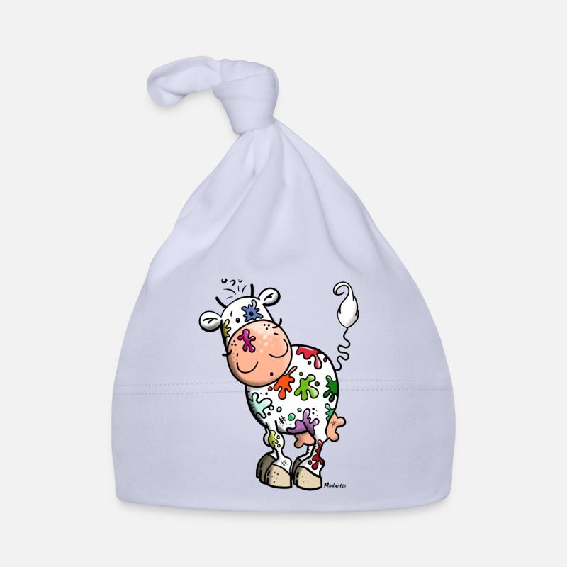 Farbklecks Kuh Baby Bio-Mütze