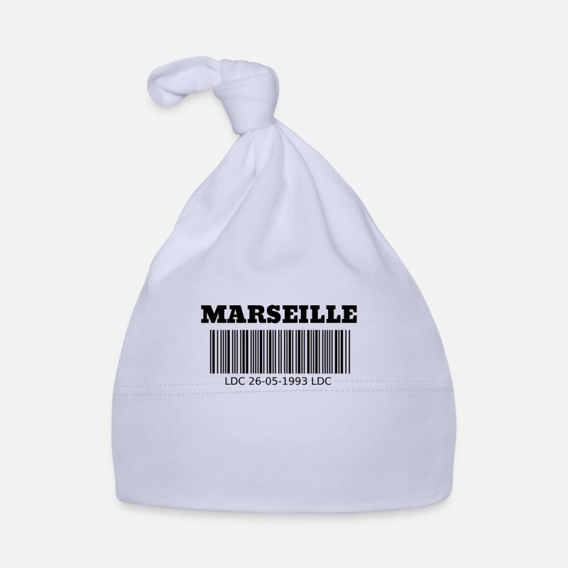 Marseille Barcode OM Baby Bio-Mütze