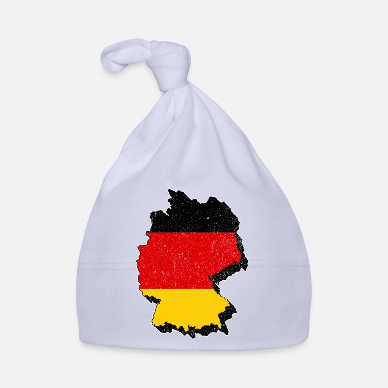 Germany map with flag Organic Baby Cap