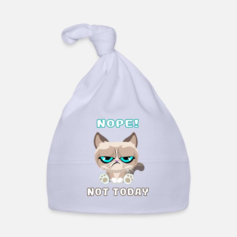 , Dachshund Cat, Nope, Not Today Organic Baby Cap