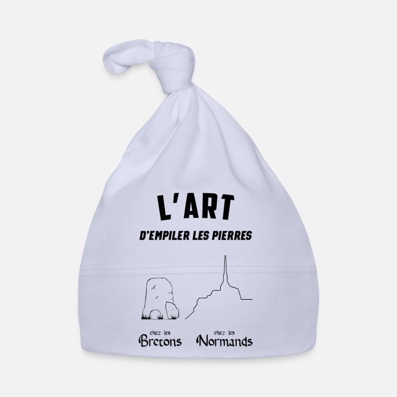 L'art d empiler les pierres - Bonnet bio Bébé - ciel