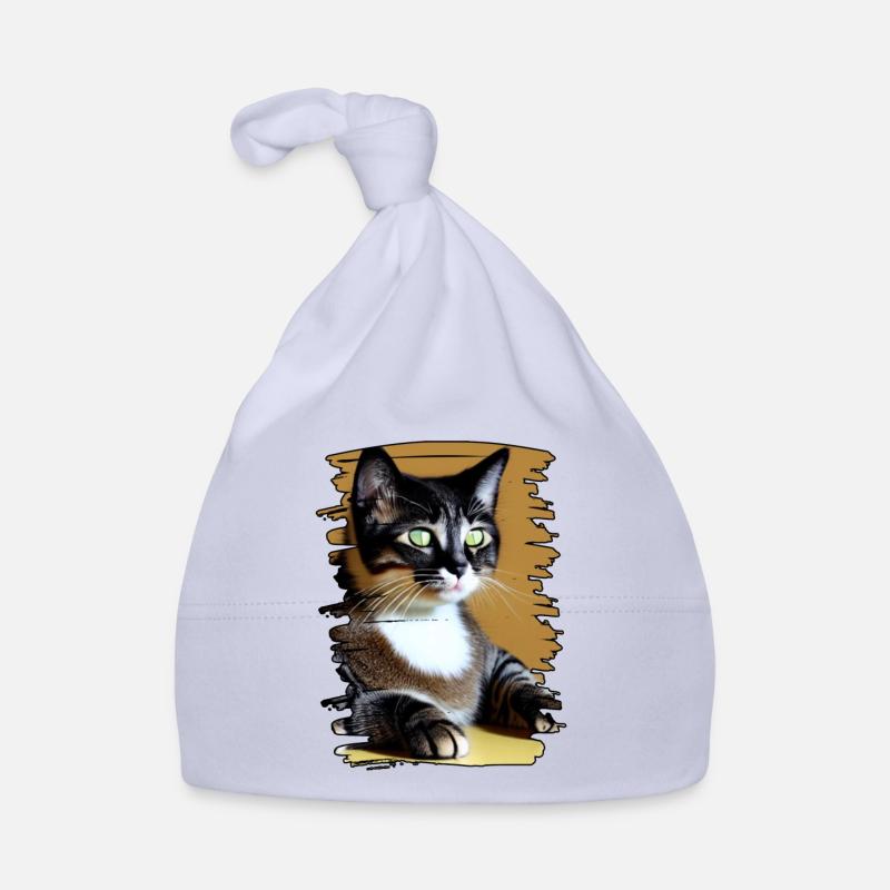 Visage de chat 9 Bonnet bio Bébé