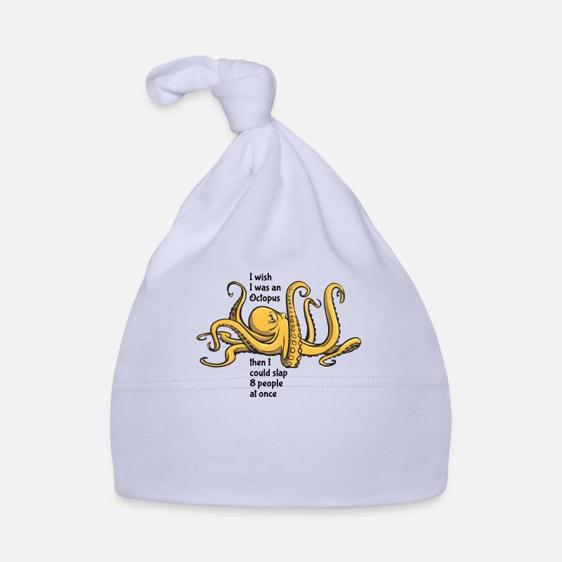 Octopus - slap 8 people at once - saying Organic Baby Cap