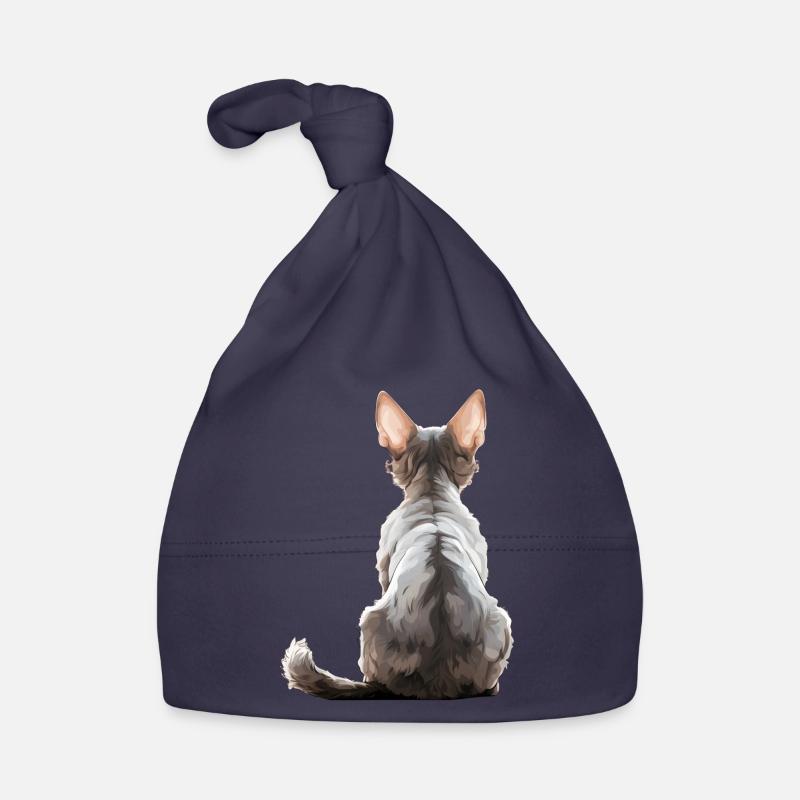 Chat Devon Rex Bonnet bio Bébé