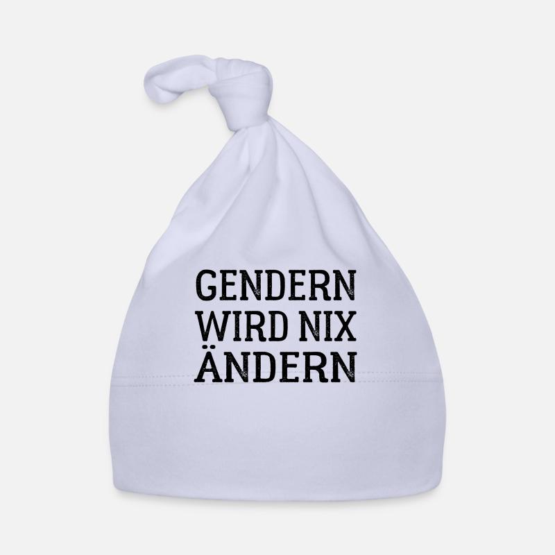 Gendern wird nix ändern - Gender Spruch Baby Bio-Mütze