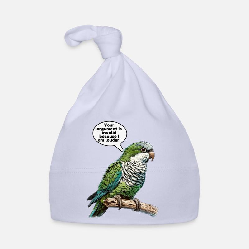 Quaker Parrot Monk Parakeet Organic Baby Cap