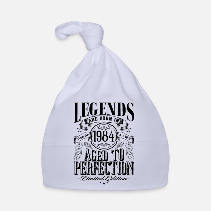 Vintage Né(e) un mois de 1984 anniversaire Bonnet bio Bébé