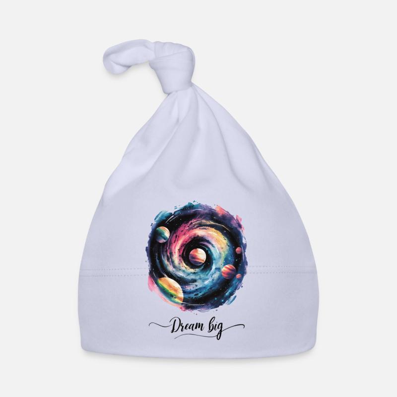 Galactic Dreams Think Big Organic Baby Cap