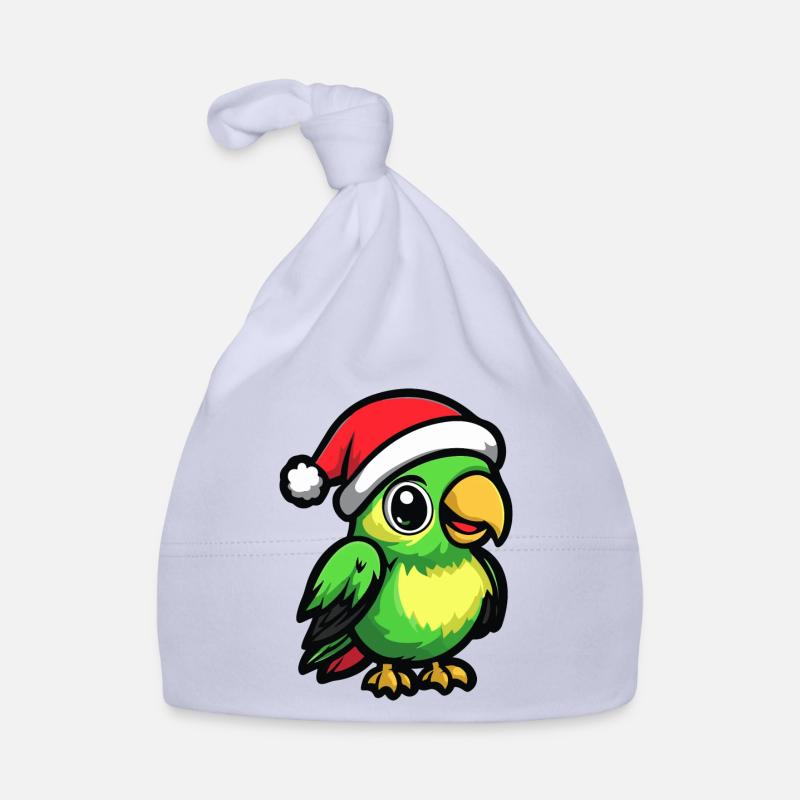 Perroquet Noël mignon Bonnet bio Bébé