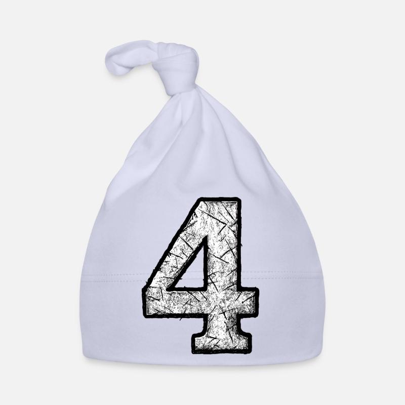 Vier Grunge Kratzer Design Baby Bio-Mütze