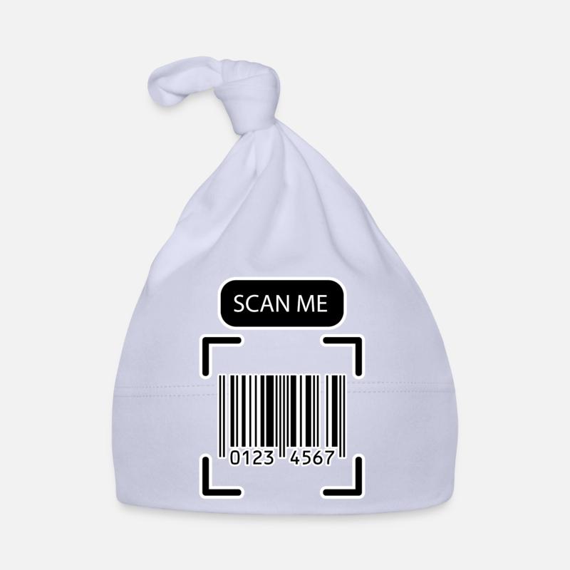 SCAN ME Barcode Lustiges Design Baby Bio-Mütze