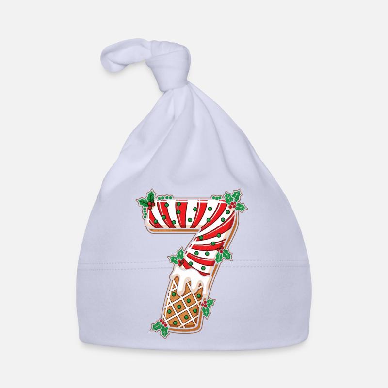 Weihnachts 7 Eisstiel Mistel Baby Bio-Mütze