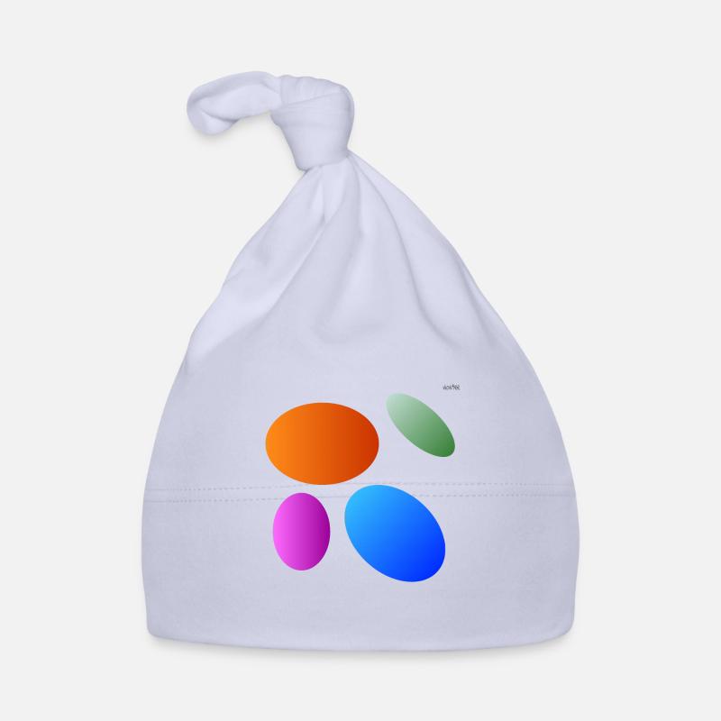 Circles - ellipses #4 - playing with geometry Organic Baby Cap