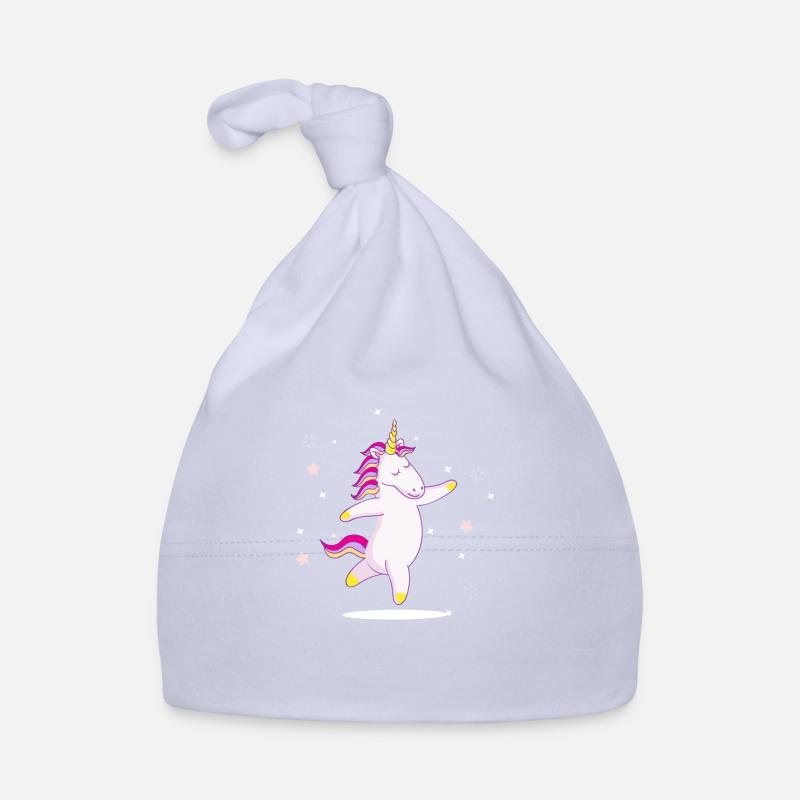 Une licorne danse dans les étoiles Bonnet bio Bébé