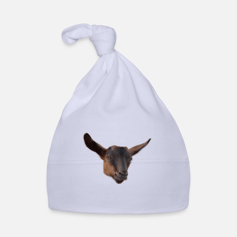 Drôle de tête de chèvre bouc Bonnet bio Bébé