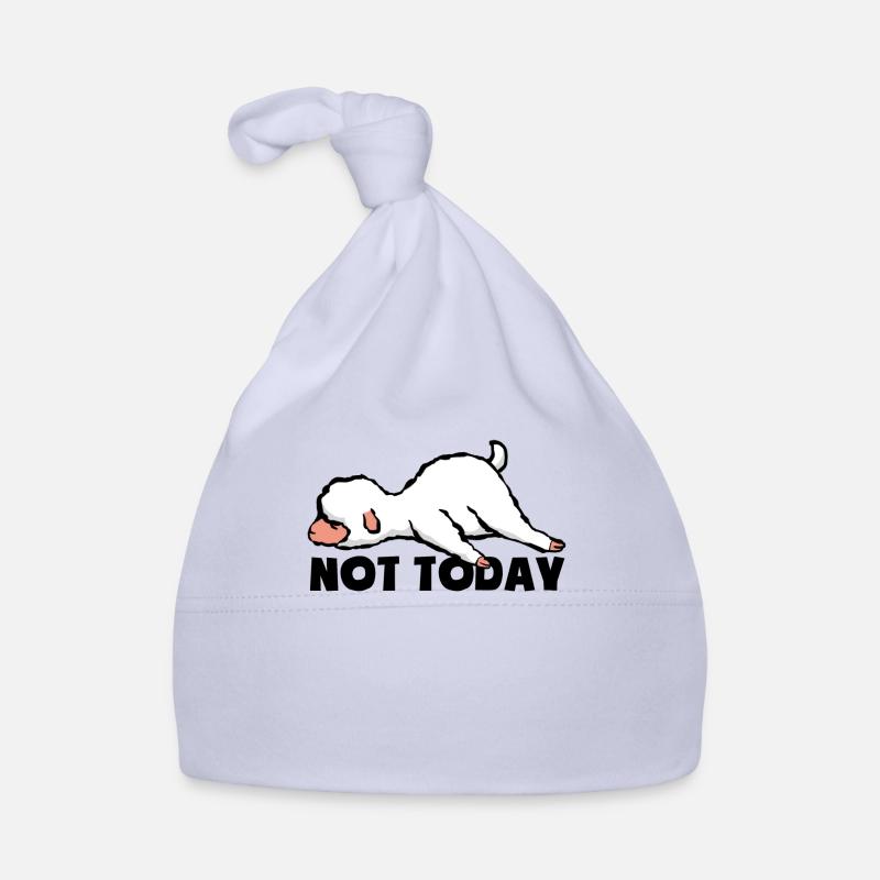 Not today - Müde und faul - Lamm - Schaf Baby Bio-Mütze