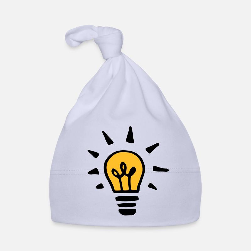 Orange light bulb Organic Baby Cap