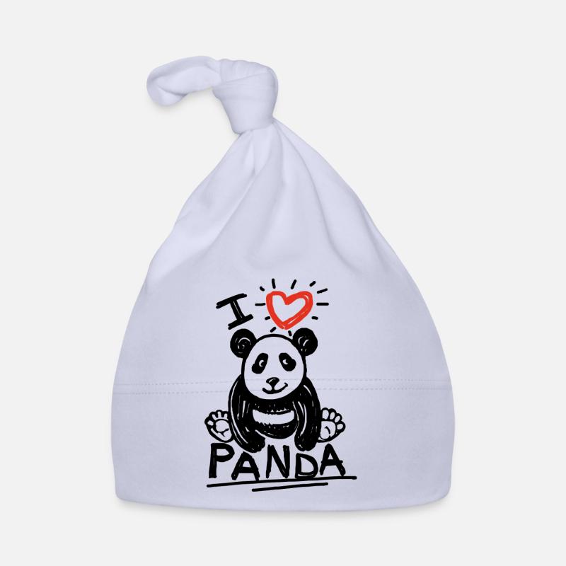 bébé panda assis Bonnet bio Bébé