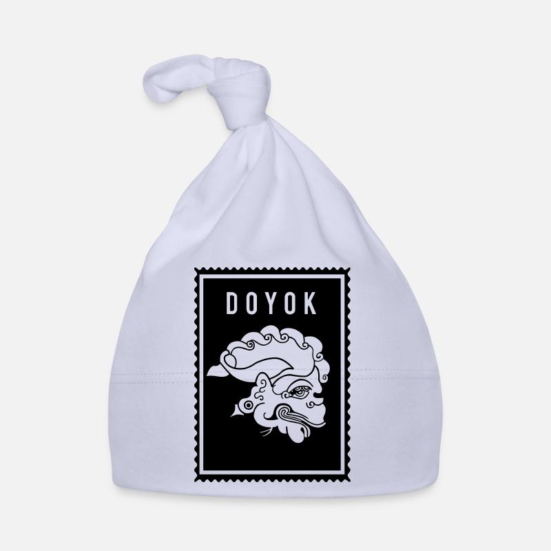 Doyok - Wayang - Bonnet bio Bébé - ciel