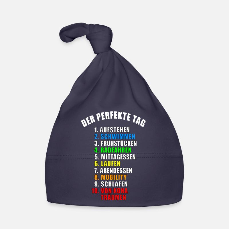 DER PERFEKTE TAG GESCHENK TRIATHLON TRIATHLET TRI Baby Bio-Mütze