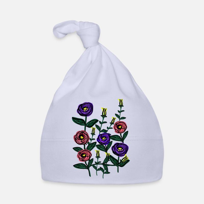Lisianthus blossom Organic Baby Cap