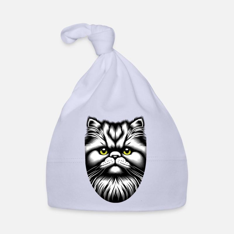 Cat Face Organic Baby Cap
