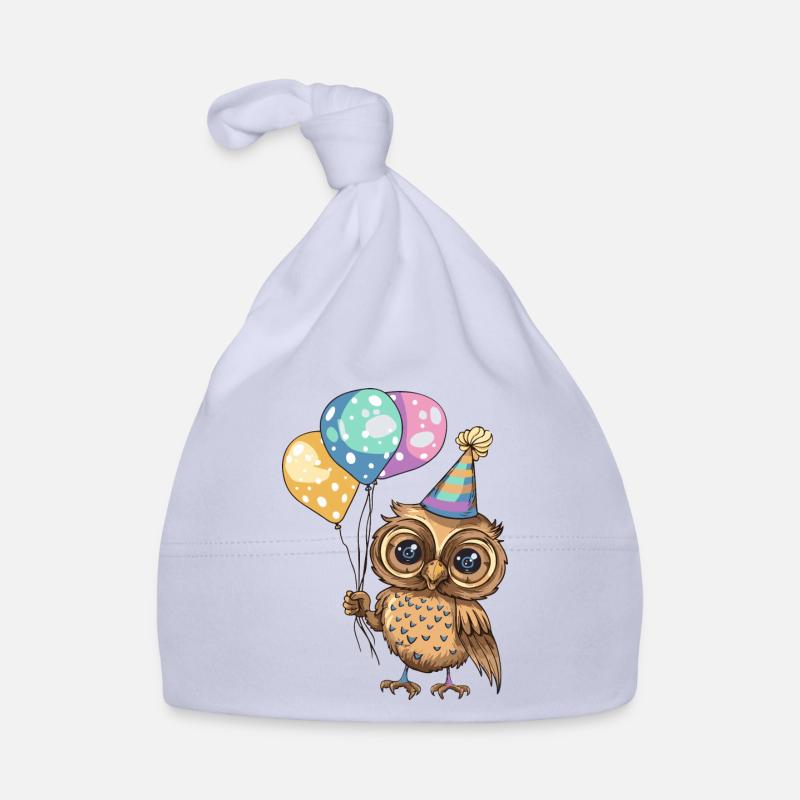 Eule Geburtstag Comic Baby Bio-Mütze
