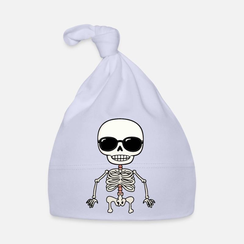 Skeleton mit Sonnenbrille und Stil Baby Bio-Mütze