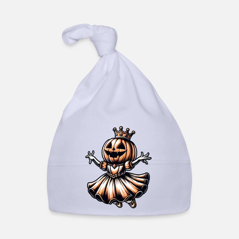 Princesse citrouille d’Halloween avec couronne Bonnet bio Bébé