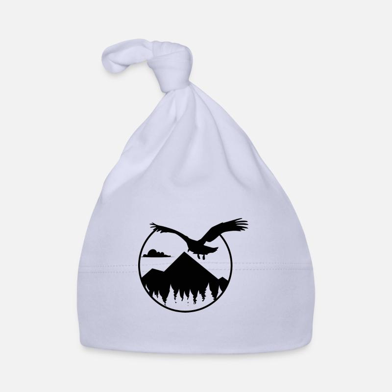 Aigles et montagnes - Eagle and Mountain Bonnet bio Bébé