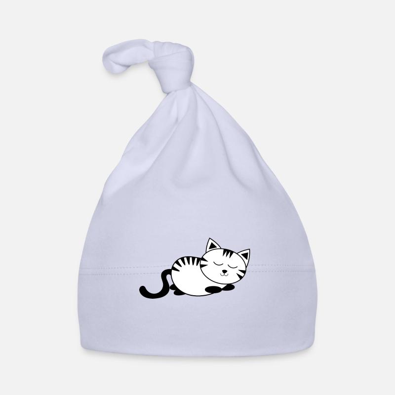 sleeping cat kawaii cat cat shirt gift Organic Baby Cap