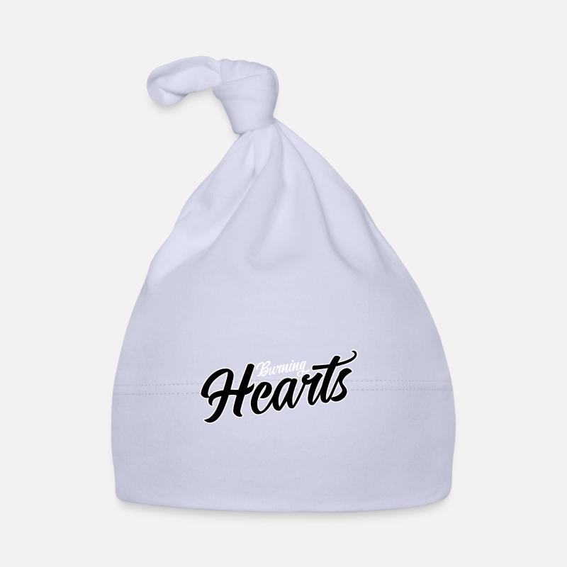 Burning Hearts Organic Baby Cap