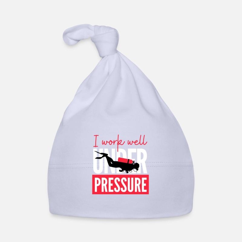 Plongée sous-marine Je travaille bien sous pression Bonnet bio Bébé