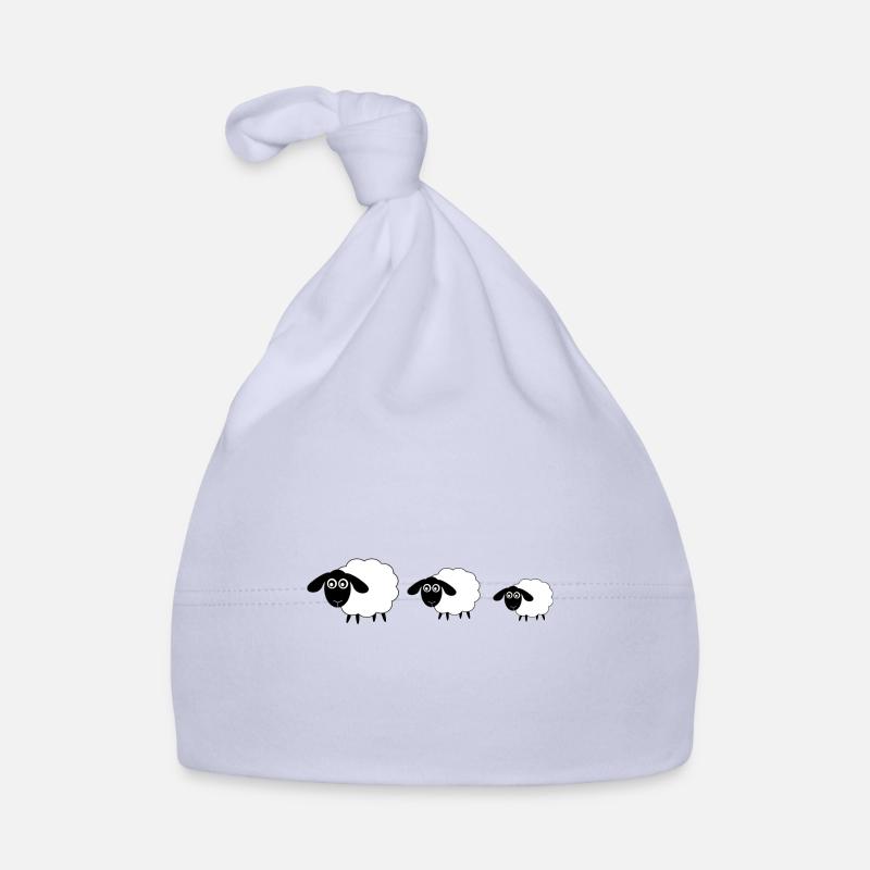 Schafe Schäfchen Lamm Baby Bio-Mütze
