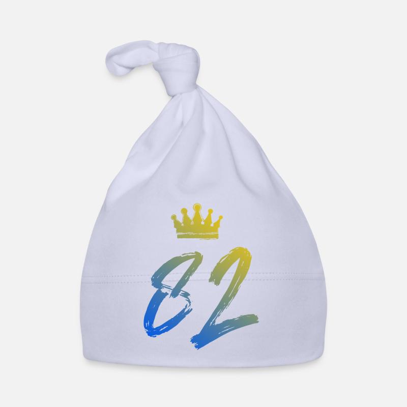 82 Number crown Organic Baby Cap