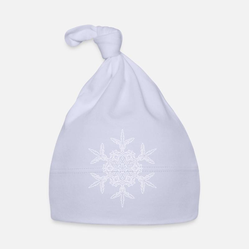 Mandala flocon de neige Bonnet bio Bébé